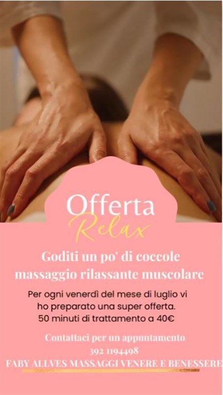 Massaggio Muscolare Distensivo €40 (invece di €55)
